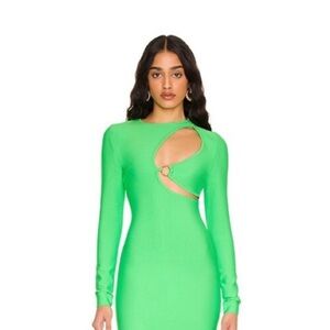 Revolve Superdown Green Bodycon Bandage dress
